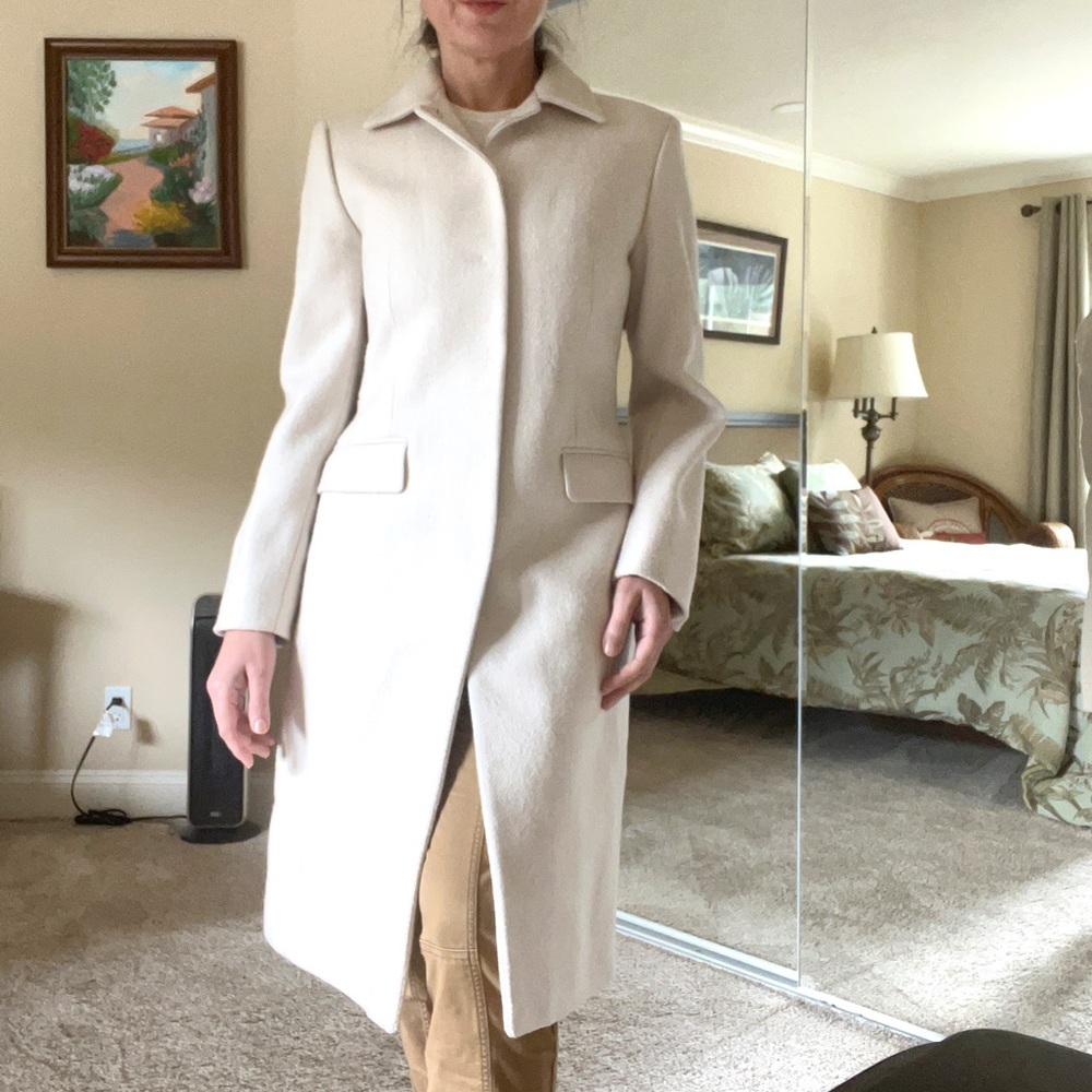 PRADA Single Breasted Wool Coat Size 44 - Picture 14 of 14